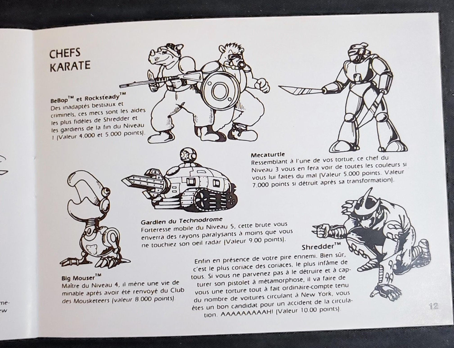 Notice Teenage Mutant Hero Turtles - NES - Français -