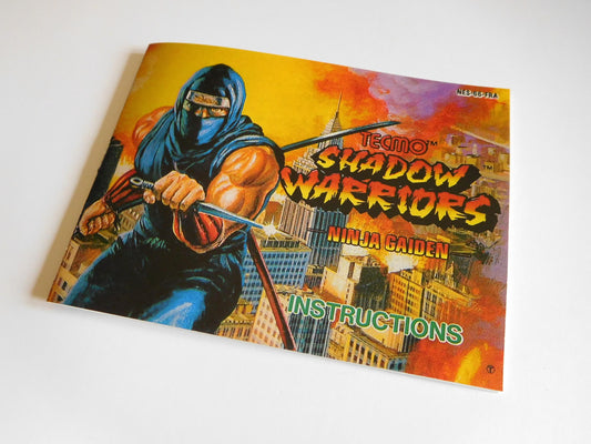 Notice Shadow Warrior NES - Français -